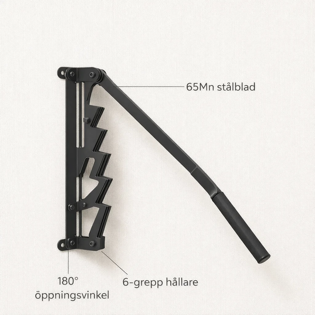 Vedklyv Väggmonterad för Enkel Vedklyvning - infographic view