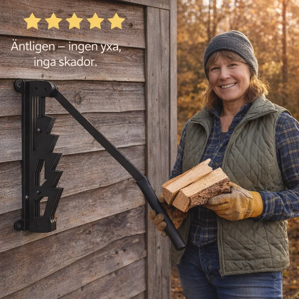 Vedklyv Väggmonterad för Enkel Vedklyvning - lifestyle view