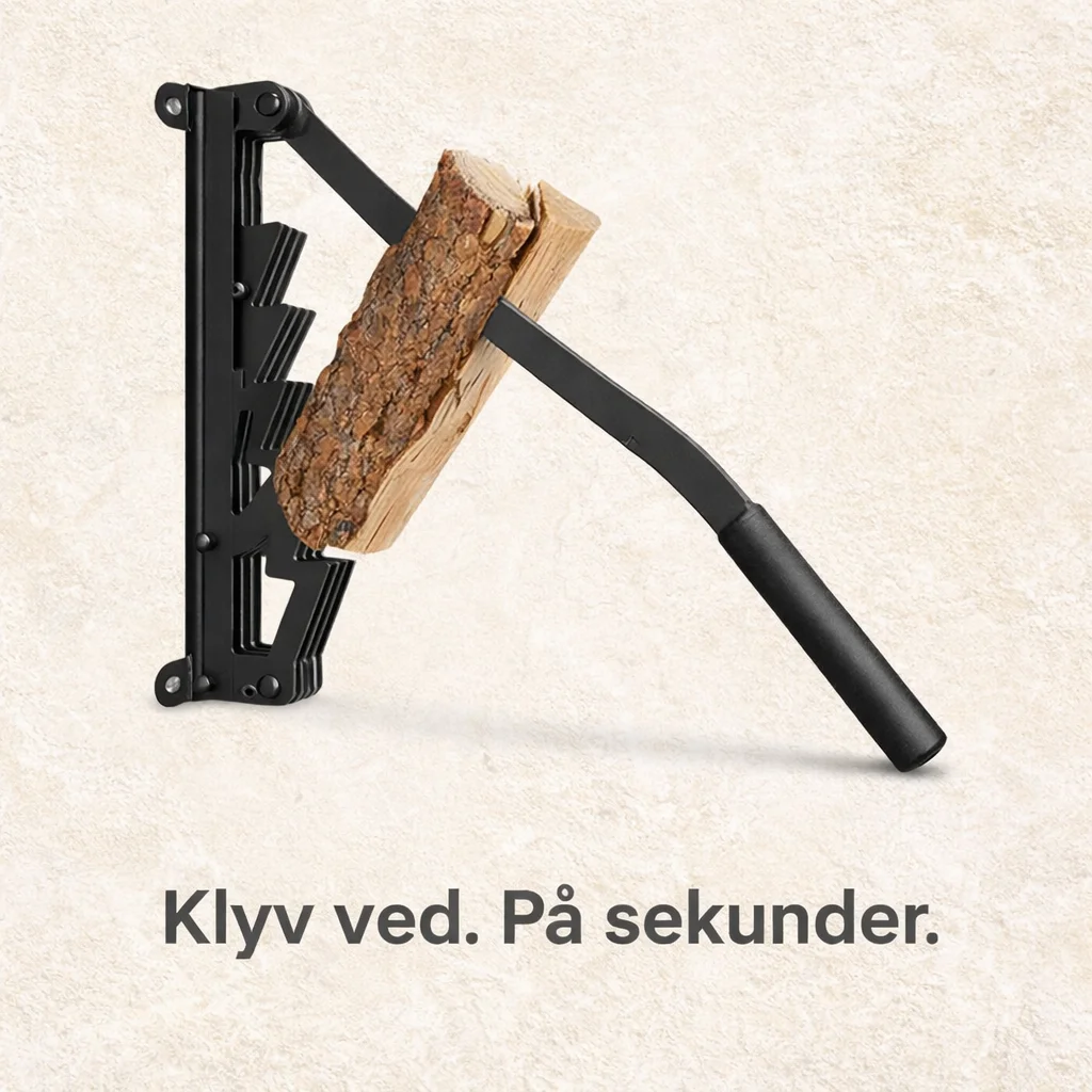 Vedklyv Väggmonterad för Enkel Vedklyvning - studio view